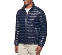Tommy Hilfiger Men's Water Resistant Ultra Loft Down Alternative Puffer Jacket, Midnight Wet Look, XL