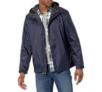 Tommy Hilfiger Men's Waterproof Breathable Hooded Jacket Raincoat, Navy, S