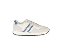 Tommy Hilfiger Mens White Leather Men Sneaker - Ivory - Size EU 44