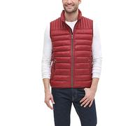 Tommy Hilfiger mensLightweight Down Quilted Puffer Vest Long Sleeve Down Vest - Red - X-Large Tall