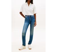 Tommy Hilfiger Mid Rise Slim Denim Medium size W28L30 | Straight Pants Outlet | Women | Blue W28L30
