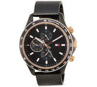 Tommy Hilfiger Miles Watch Black Dial Stainless Steel Quartz Movement 1792020