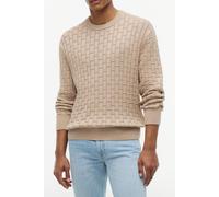 Tommy Hilfiger Mock Cable Crew Neck Batique Khaki size M | Sweaters Outlet | Men | Brown M