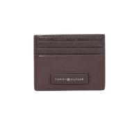 Tommy Hilfiger Monogram Leather Credit Card Holder - One Size, Black