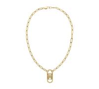 Tommy Hilfiger Gold Tone Monogram Chain Pendant