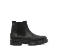 Tommy Hilfiger monogram-plaque leather ankle boots - Black 41-43