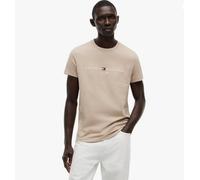 Tommy Hilfiger MSW Logo Embroidery Slim T-Shirt - Batique Khaki