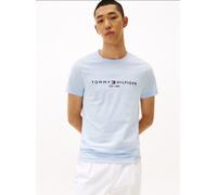 Tommy Hilfiger MSW Logo Embroidery Slim T-Shirt - Breezy Blue