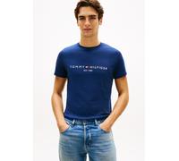 Tommy Hilfiger MSW Logo Embroidery Slim T-Shirt - Carbon Navy