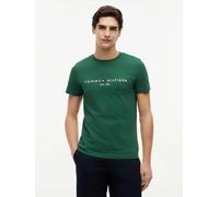 Tommy Hilfiger MSW Logo Embroidery Slim T-Shirt - Street Green