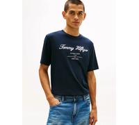 Tommy Hilfiger MSW Textured Logo Jersey T-Shirt - Desert Sky