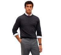 Tommy Hilfiger Men's Pima Org Ctn Cashmere Crew Neck Mw0mw28046 Pullovers, Grey (Dark Grey Heather), L