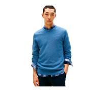 Tommy Hilfiger Men’s Regular Fit Essential Structure Crew Neck Jumper, Blue (Petrol Blue Heather), L