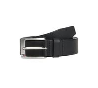 Tommy Hilfiger Men’s New Aly Leather Belt, Black (Black), 39.4 inches