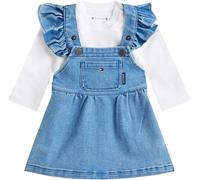 Tommy Hilfiger Newborn DENIM DUNGAREE DRESS KN0KN02200 DENIM (Denim Medium 01) 18 Month