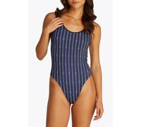 Tommy Hilfiger One Piece Print Swimsuit Dark Night Navy Blue size M | Bodies Outlet | Women | Black M
