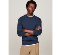 Tommy Hilfiger Organic Cotton Cashmere Mens Crew Sweater - Blue - Size Medium