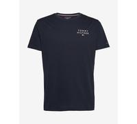 Tommy Hilfiger Original Logo Short Sleeve T-Shirt Navy Blue White - L