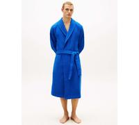 Tommy Hilfiger Original Pure Cotton Waffle Knit Dressing Gown Blue