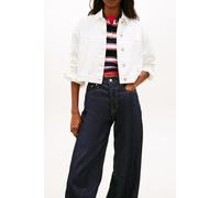 Tommy Hilfiger Oversized Crop Trucker Jacket Denim White size L | Cropped Jackets Outlet | Women | Blue L