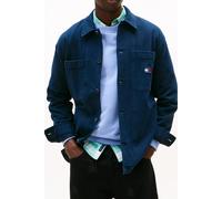 Tommy Hilfiger Oversized Fit Herringbone Twill Overshirt Dark Night Navy size S | Jackets Outlet | Men | Black S