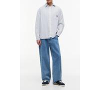 Tommy Hilfiger Oversized Stripe Oxford Providence Blue size XL | Casual Shirts Outlet | Men | Blue XL