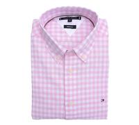 Tommy Hilfiger Oxford Gingham Button Down Shirt Regular Fit Pink White Checked, pink, L