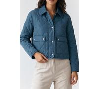 Tommy Hilfiger Padded Flag Quilted Jacket Cyclone Haze size L | Light Jackets Outlet | Women L