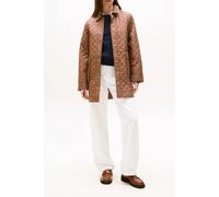 Tommy Hilfiger Women’s Nylon Long Quilted Jacket, Brown (Hickory), M