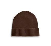 Tommy Hilfiger Pima Beanie AM0AM12796GT7 - Unisex - Cotton Brown 0.00 x 21.3 x 22.9