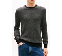 Tommy Hilfiger Pima Cotton Cashmere Herringbone Black/medium Grey Heather size XS | Sweaters Outlet | Men | Black XS