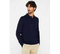 Tommy Hilfiger Pima Cotton Cashmere Knitted Polo - Navy, Navy, Size L, Men Navy