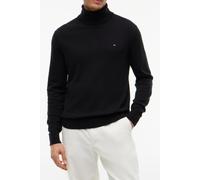 Pima Cotton/Cashmere Jumper with Turtleneck Black