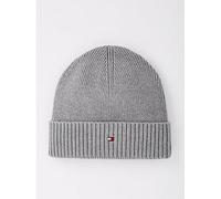 Tommy Hilfiger Pima Cotton Flag Beanie - Grey, Grey, Men Grey