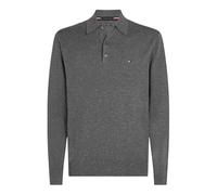Tommy Hilfiger PIMA ORG CTN Cashmere LS Polo Other Sweaters Men's, Grey (Donegal Medium Grey Heather), S