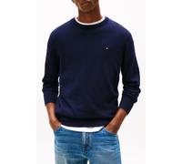 Tommy Hilfiger Organic Cotton Cashmere Mens Crew Sweater - Blue - Size Medium