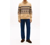 Tommy Hilfiger Placed Fairisle Wool Timeless Camel Heather size XL | Turtlenecks Outlet | Men | Brown XL
