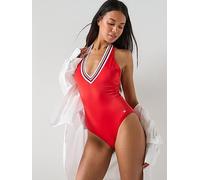 Tommy Hilfiger Women's One Piece Swimsuit 14 (L) Red