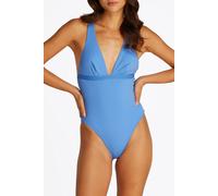 Tommy Hilfiger Plunge One Piece Swimsuit Azure size L | Bodies Outlet | Women | Blue L