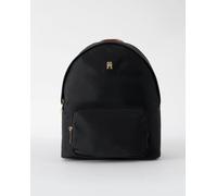 Tommy Hilfiger Womens Popette dome Backpac Backpac, Black, One Size, Backpacks