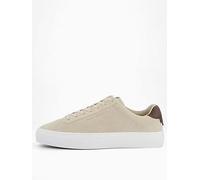Tommy Hilfiger Premium Dress Cupsole Suede Trainers - Beige, Beige, Size 46, Men Beige