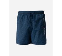 Tommy Hilfiger Print Mens Drawstring Swimming Shorts - Palm Leaf Aegean Sea - Palm Leaf Aegean Sea - L