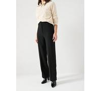 Tommy Hilfiger Punto Relaxed Straight Pant, Black, Size 36, Women Black