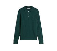 Tommy Hilfiger Pure Cotton Cable Knit Polo Shirt Light Green