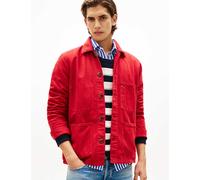 Tommy Hilfiger Pure Cotton Garment Dyed Overshirt Red