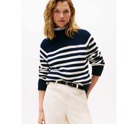 Tommy Hilfiger Pure Cotton Striped Jumper Blue Mix