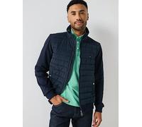 Tommy Hilfiger Quilted Zip Through Sweat Top - Navy, Navy, Size 2Xl, Men Navy