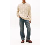 Tommy Hilfiger Regular Chunky Cable Sweater Gulf Sand size S | Sweaters Outlet | Men | Brown S