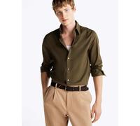 Tommy Hilfiger Regular Fit Easy Iron Pure Cotton Shirt Green
