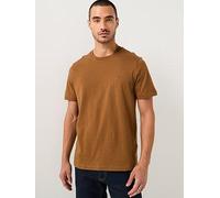 Tommy Hilfiger Regular Fit Essential Flag Logo T-Shirt, Dark Khaki, Size S, Men Dark Khaki